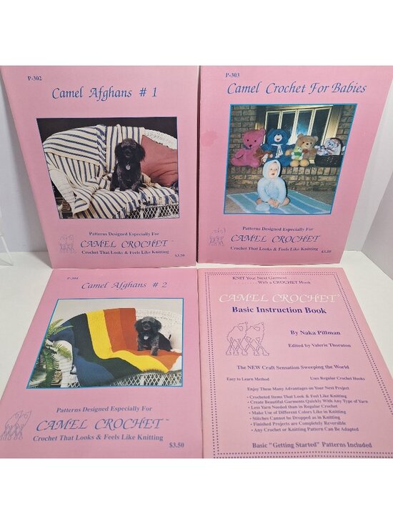 Camel Crochet Other - Camel Crochet Instruction & Pattern Afghan 1 2 302 304 Babies 303 Lot